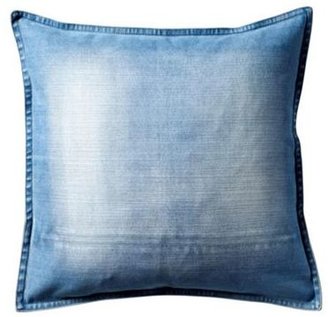 Light blue denim cushion