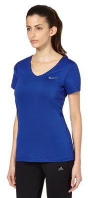 Nike Blue 'Dri-FIT' base layer t-shirt