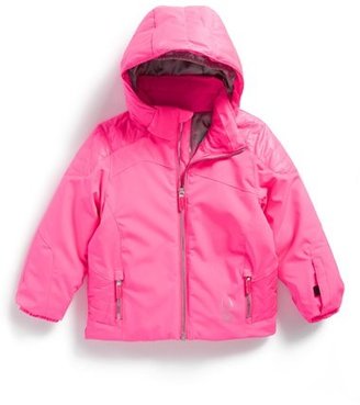 Spyder 'Bitsy Radiant' Hooded Jacket (Toddler Girls)