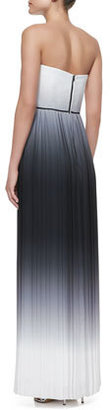 Milly Monica Ombre Strapless Maxi Dress