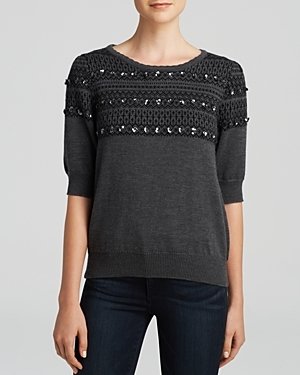 Milly Pullover - Sequin Jacquard