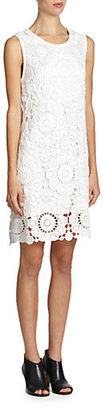 Cotton Floral-Crochet Dress