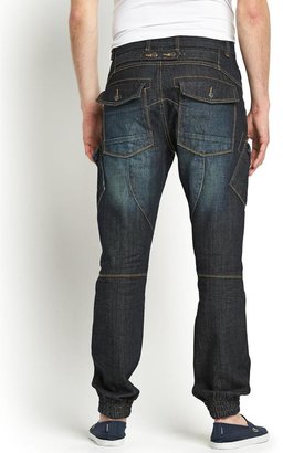 Goodsouls Mens Cuffed Carrot Fit Jeans