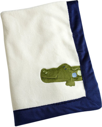 NoJo Fleece Alligator Fleece Blanket