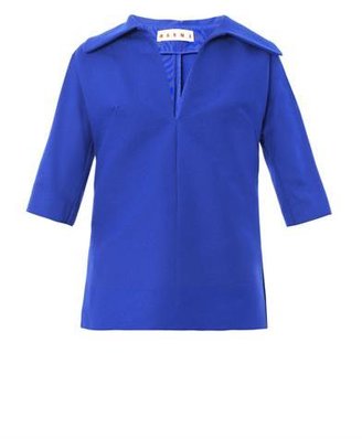 Marni Cady wide-collar blouse