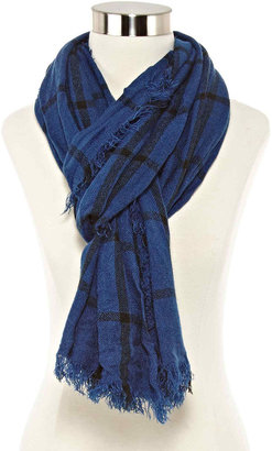 JCPenney Cashmere-Like Windowpane Oblong Scarf