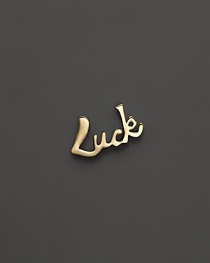 Lana 14K Yellow Gold Mini Luck Single Stud Earrings