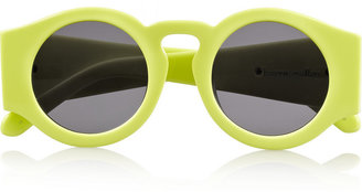 Karen Walker Blue Moon round-frame neon acetate sunglasses