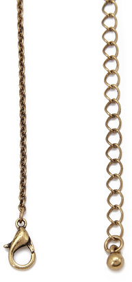 Forever 21 Antiqued Key Pendant Necklace