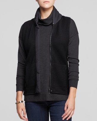Eileen Fisher Puffer Collar Sweater Vest