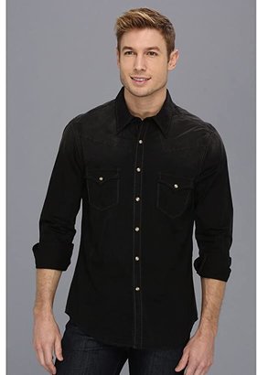 black button up with jeans