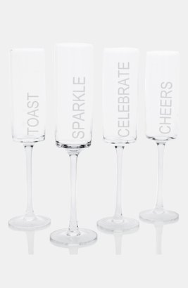 Cathy's Concepts 'Celebrate!' Contemporary Champagne Flutes