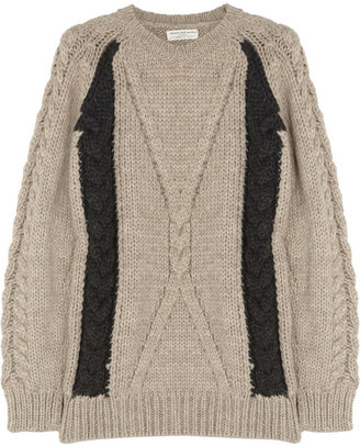 Chinti and Parker Cable-knit wool and alpaca-blend sweater