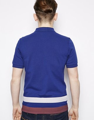 Fred Perry Polo with Printed Hem