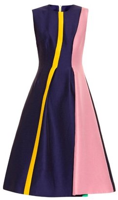 Roksanda Stripe-detail crepe dress