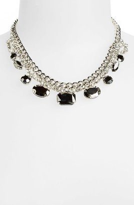 Stephan & Co Crystal Stone Frontal Necklace (Juniors)