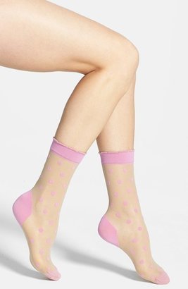 Pretty Polly 'Pink Spot' Ankle Socks