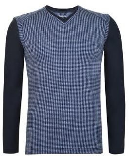 DKNY Houndstooth Panelled T Shirt