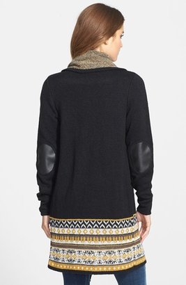 Kensie Long Drape Front Sweater Jacket