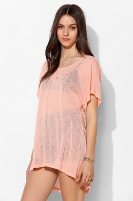 Urban Outfitters Pins And Needles Sweaterknit Scoop-Back Tunic Top