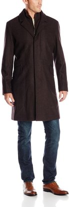 Cole Haan Men's Long Wool-Blend Coat with Bib