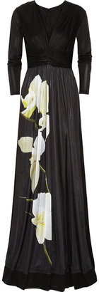 Altuzarra for Target Orchid-print satin-jersey maxi dress