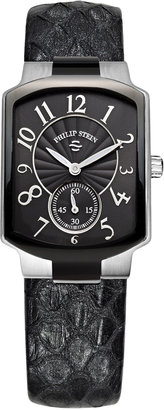 Philip Stein Teslar Women's Small Black Dial Stainless Steel Watch