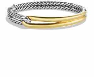 David Yurman Labyrinth Single-Loop Bracelet with Gold