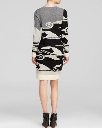 Diane von Furstenberg Sweater Dress - Berlin Cloud Wave