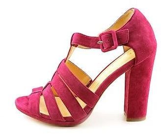 Cole Haan Chelsea T-Strap.Sand Womens Size 8.5 Purple Suede Dress Sandals Shoes