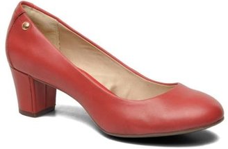 Hush Puppies Women's Imagery Pump Rounded Toe High Heels In Red - Size 5