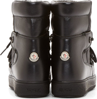 Moncler Black Combination Fanny Ankle Boots
