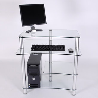 RTA Home And Office 32" W Computer Desk with Keyboard Tray