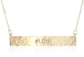 Nashelle Identity Describe Yourself Love Bar Necklace, 18"