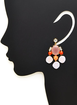Gerard Yosca Pink & Coral Drop Earrings