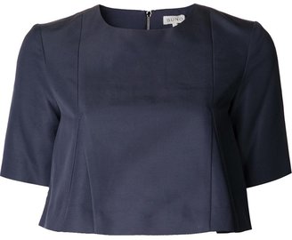 Suno solid cropped top