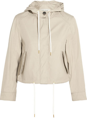 Kitsune Maison Windbreaker hooded cotton-blend jacket