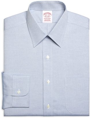 Brooks Brothers Traditional Relaxed-Fit Dress Shirt, Forward Point Collar