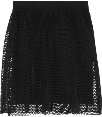 Milly Honeycomb-mesh mini skirt