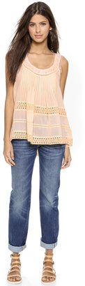 Love Sam Grace Blouse with Lace Insert