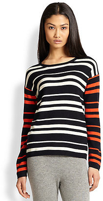 Chinti and Parker Mixed-Stripe Cashmere Sweater