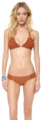 Tori Praver Swimwear Daisy Reversible Bikini Top