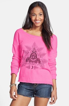 Billabong 'Not Too Bad' French Terry Graphic Pullover (Juniors)