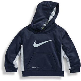 Nike Boys 2 to 6 Therma Fit Pullover Hoodie-BLUE-2T
