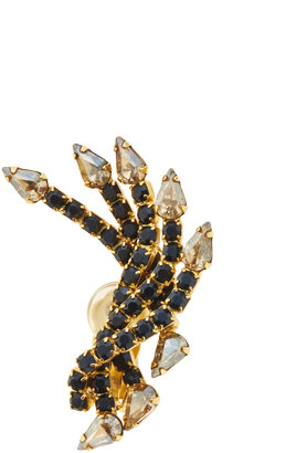 Elizabeth Cole Gold & Swarovski Crystal Cuff Earring