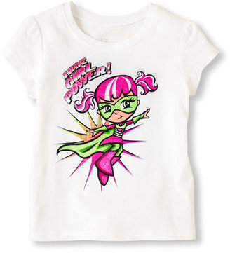 Children's Place Girl power graphic tee