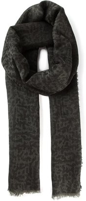 Lanvin leopard print scarf