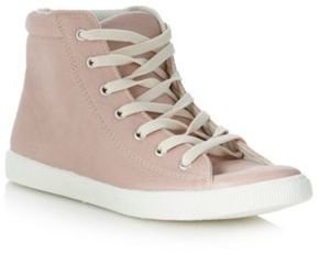 Faith Light pink high top trainers