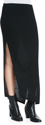 Helmut Lang Scala Asymmetric Slub-Jersey Skirt