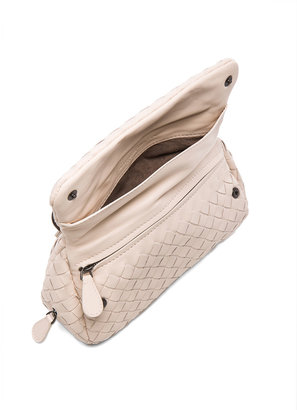 Bottega Veneta Fold Over Messenger Bag